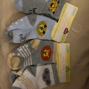 Gerber Baby Socks Set - Gray, Yellow, White
